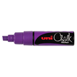 Uni Wet Erase Liquid Chalk Marker 8.0mm Chisel Tip Violet PWE8K